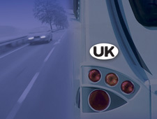 Caravan UK plate