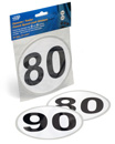 Caravan French Speed Limit Stickers
