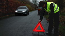 Motoring LAW in France and many other European Countries now requires all vehicles to carry a Warning Triangle and a Reflective Vest